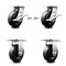 Service Caster 6 Inch Phenolic Caster Brakes/Swivel Locks and 2 Rigid, 2PK SCC-35S620-PHB-SLB-BSL-2-R-2 - alternate 1